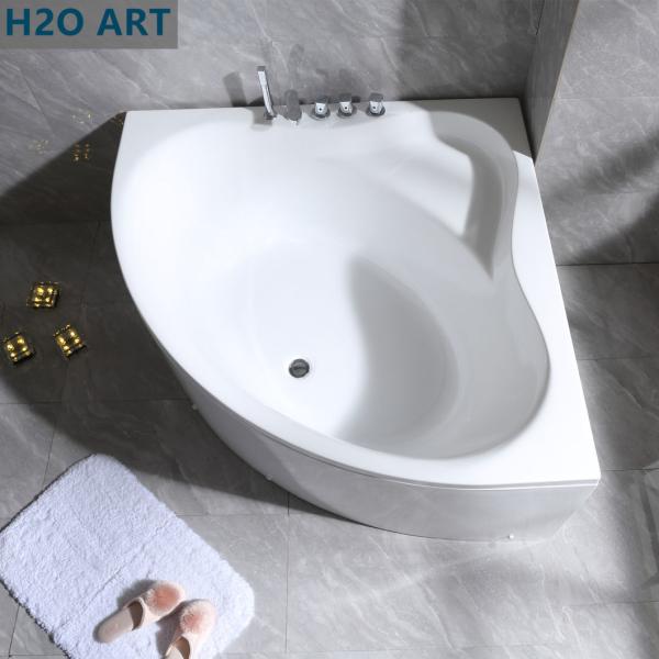 HA-16P Luxury Corner Acrylic Bathtub with Removable Skirt Disassembled Freestanding