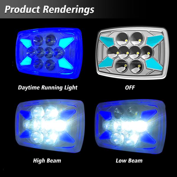 DC12V Lâmpada LED azul DRL para CD70 CG125 70cc YAYE Motocicleta 3030SMD Luz branca