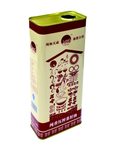 DADI Food Grade Super Oil Container 1.25L Liquid Food Oil Can Customized Printing with Imported Plastic Spout