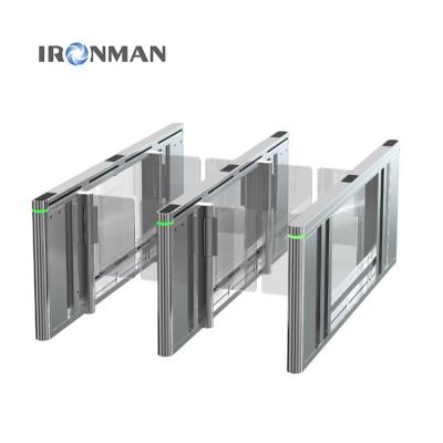 Acrylic or Tempered Glass Arm Material Speed Gate Turnstile for Air Port Entrance