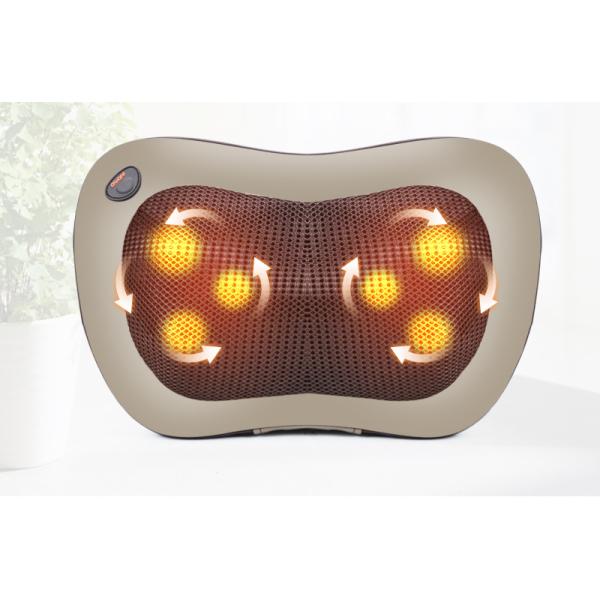 CE FDA Approved Electric Massage Pillow With Heating Flano Cover 24W