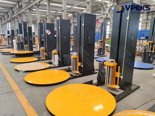 Automatic Skid Stretch Film Pallet Wrapping Equipment For High Performance Packaging