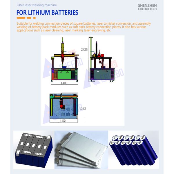6000W Output Power Battery Laser Welding Machine with 1080 Wavelength and 3 Years Warranty