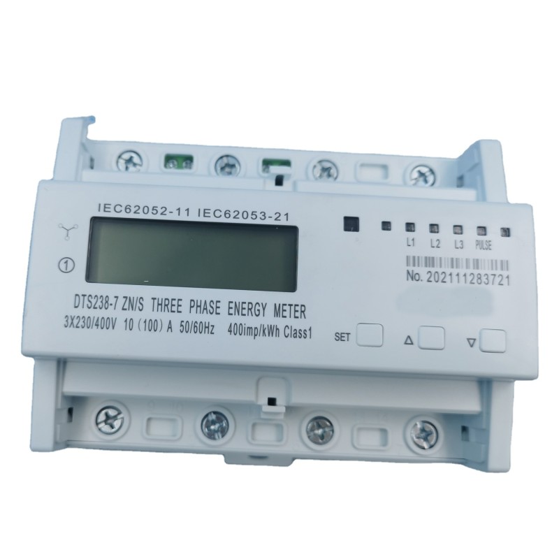 ON/OFF Control Three-Phase Smart Energy Meter with Wifi Din Rail Mounting 380V 5(60)A