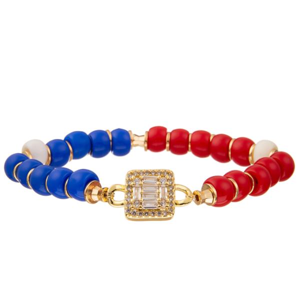 Ouro feito sob encomenda braceletes feitos a mão chapeados do elo de corrente dos grânulos para mulheres