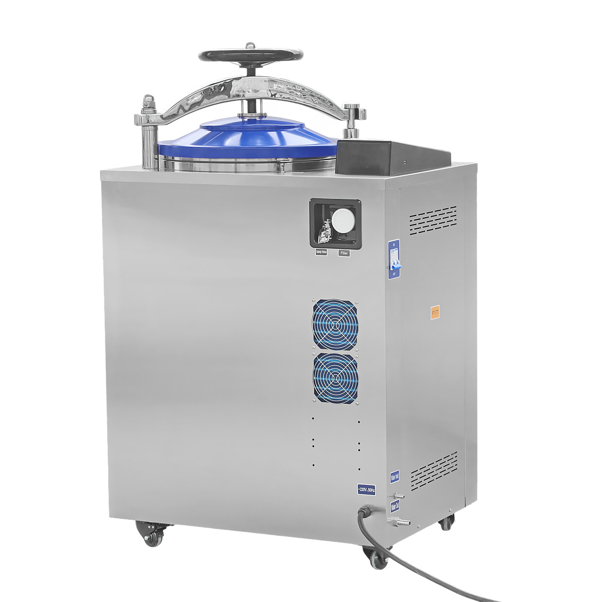 Cenlee Quality Control Lab Use 35/50/75/100L Stainless Steel High Temperature Triple-pulse Vacuum Vertical Steam Sterilizer