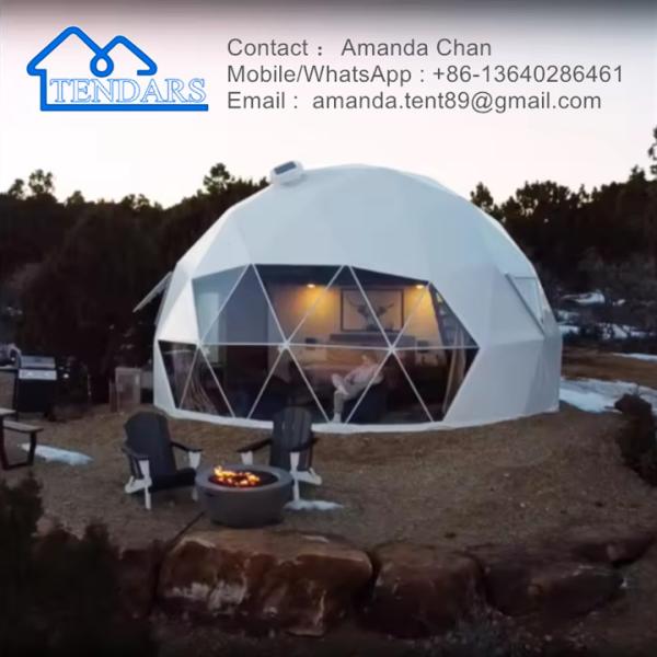 Preservative Glamping Dome Tent For Resort With High Temperature Resistance