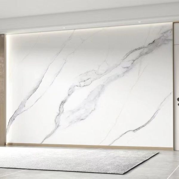 High Glossy Wear-resistant Uv Sheet Wall Panel Spc Wall Panel Waterproof  Marble  Pvc Wall Panel