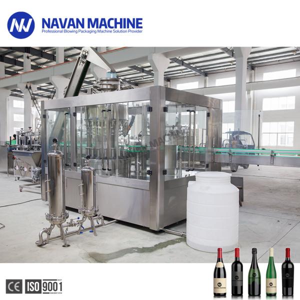 Automatic 24 Heads Glass Bottle Wine Washing Filling Capping Machine