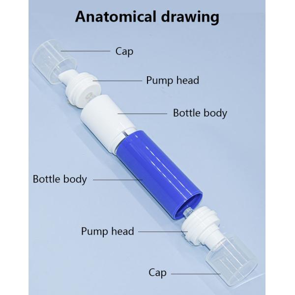 15ml+30ml Double-Ended Airless Pump Bottle Lotion serum bottle Skin care Packaging UKA61