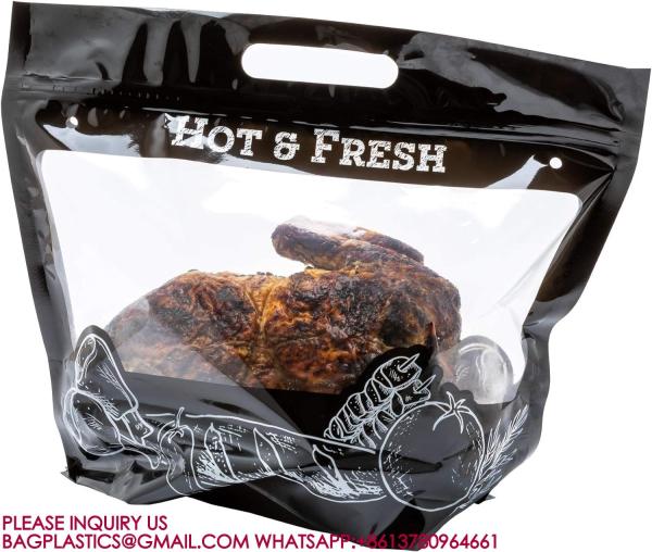Plastic Food Delivery Bags rotisserie chicken bags, Chicken package, chicken pouch bags