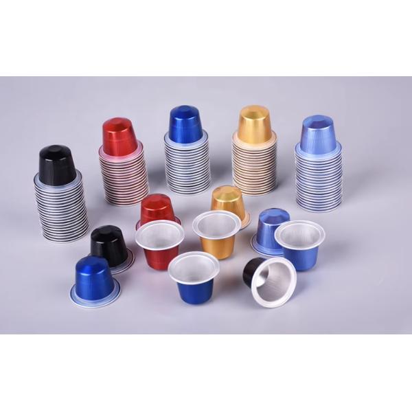 Capsulas de café reciclables de fábrica Capsulas de papel de aluminio con tapas de sellado térmico