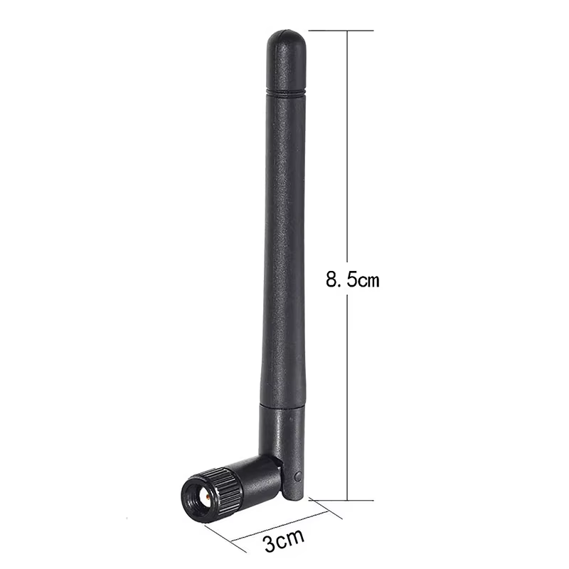 Dual Band Wifi Antenna 2.4GHz 5.8GHz Rubber Wireless Communication Antennas With Right Angle
