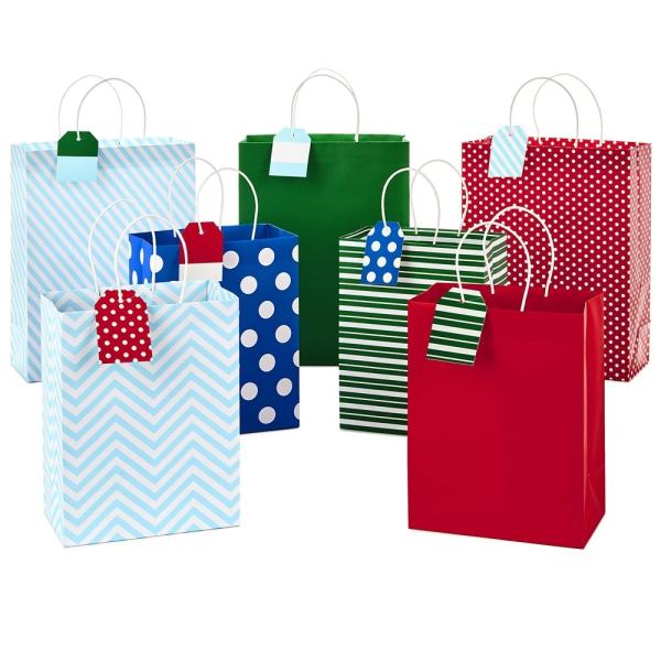 Wenzhou Custom Luxury Feliz Natal Halloween Férias Tema Duração da Mão Alça Saco de Papel