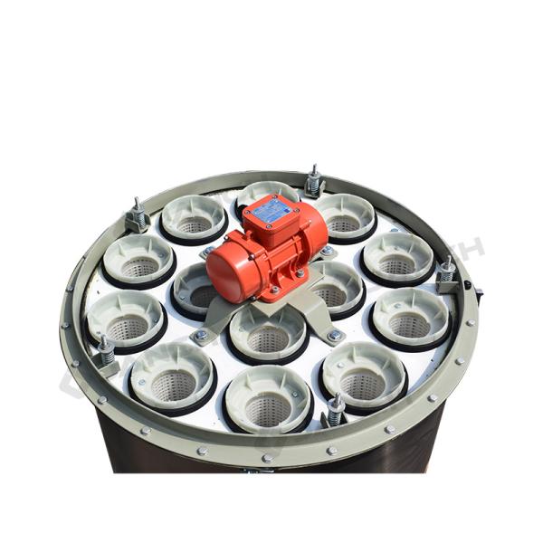 Silo Vent Dust Collector 1100x1100x1400mm Stainless Steel Vibration Cleaning