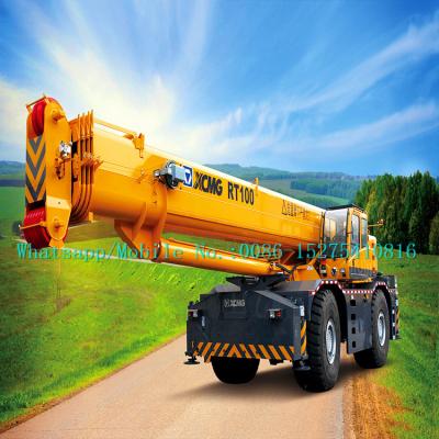 Guindaste do terreno áspero do guindaste XCMG RT100 100ton do caminhão do crescimento toda a movimentação da roda com Cummins Engine