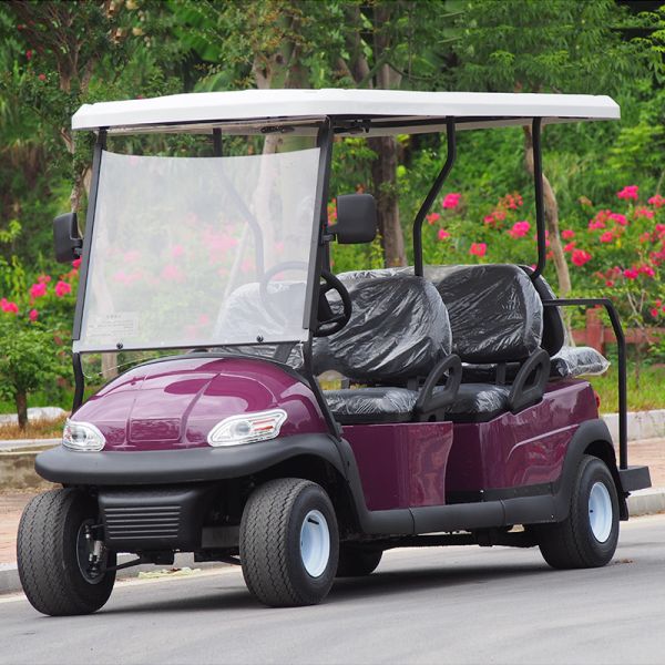 48V 6 Seater Electrical Golf Car 350A Controller / Golf Buggy Car With Rain Cover