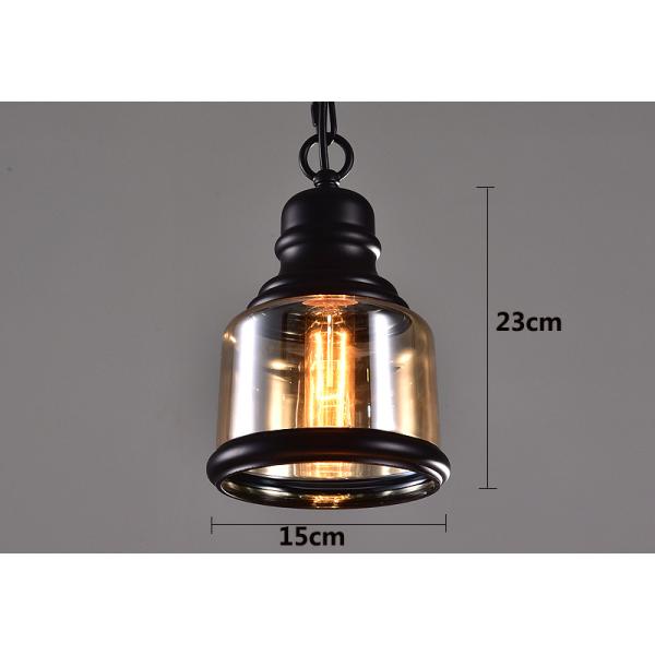 Vintage Loft Amber Glass Pendant Light Style Restaurant Bar Bed Room Glass Pendant lamp (WH-VP-79)