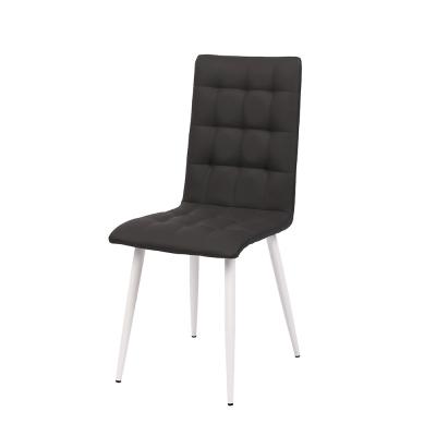 American High Back Fabric Dining Chairs , Fabric Velvet Tufted Dining Chairs Upholstered