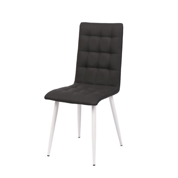 American High Back Fabric Dining Chairs , Fabric Velvet Tufted Dining Chairs Upholstered