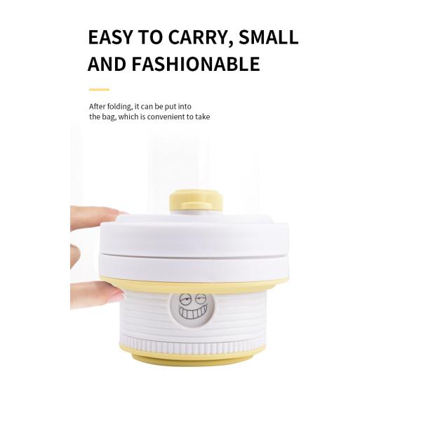 550 мл 18 унций складной силиконовой чашки для кофе Силиконовые бытовые изделия Белый