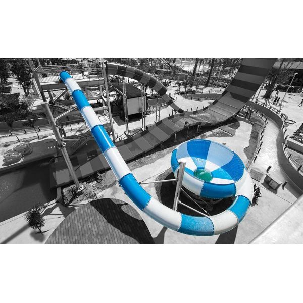 Inflatable Tube Space Bowl Slide Water Park Playground Equipment Glassfiber 304 Steel