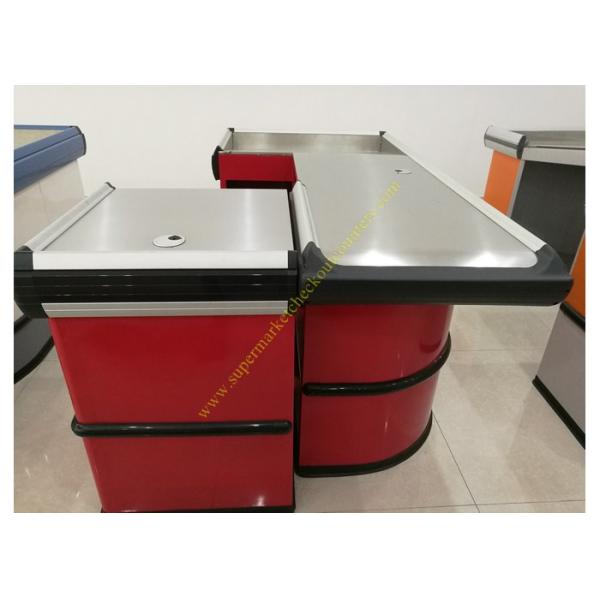 Fashion Metal Cash Counter Reception Desk Furniture Mirror Polished