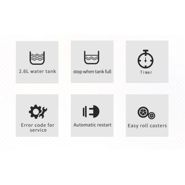 DH-252BH 25L/D Smart Home Desiccant Dehumidifier With Air Purifier for Commercial Needs