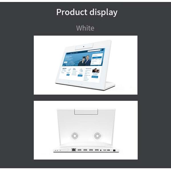 Desktop Android  Reception Digital Signage With Binocular Camera Optional