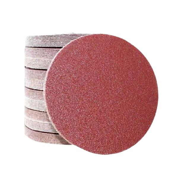 Boben Polishing Disc 5 Inch Sand Disc Back Velvet Flocking Sandpaper Non-porous Disc Sandpaper Polishing Sheet White Sandpaper