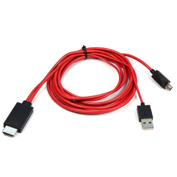 2 Meters MHL Micro USB to HDMI 1080P Cable For Android Phone Samsung Galaxy S5 S4 S3 Note