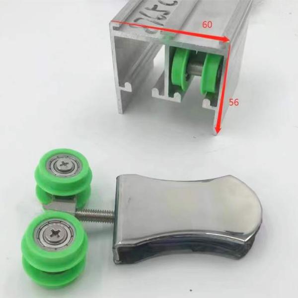 Stainless Steel Hanging Shower Door Pulley SUS304 Shower Room Accessories