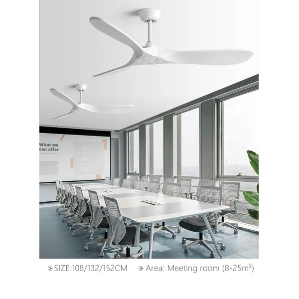 Luxury Ceiling Fan Light Remote LED Electric Fan Light with glass lampshade metal Stealth Fan Light (WH-VLL-28)
