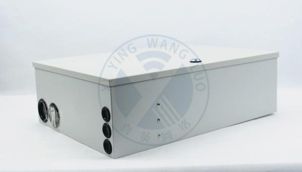 Indoor Cold rolled steel(SPCC)  Wall Mounted Fiber Optic Distribution Box with 8*1:8 PLC Port SC