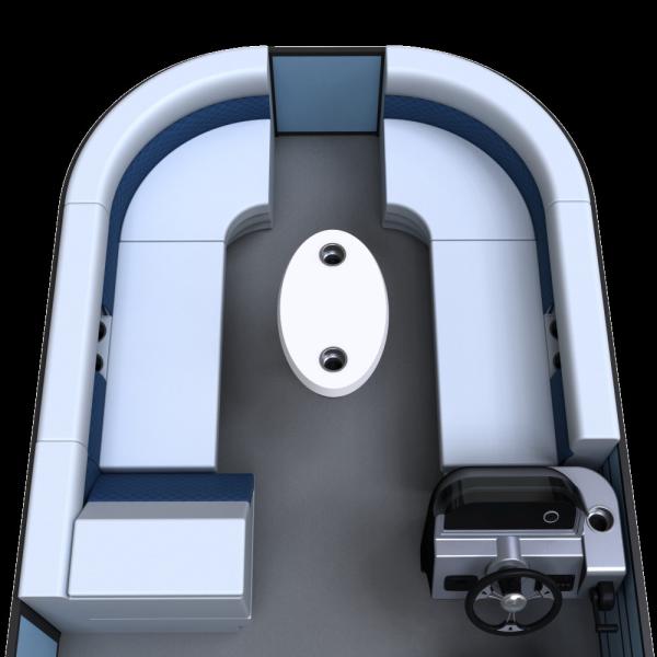 Max Horsepower 150HP 26 Foot Pontoon Boat For Ponds And Lakes