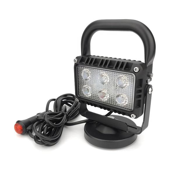 IP67 LED Work Light 18W Work Spot Lights 6000K With Handheld And Cigarette Lighter Plug