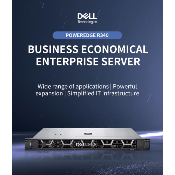 Совершенно новый Dell 1U Сервер R340 Xeon E-2224G 8GB 1TB