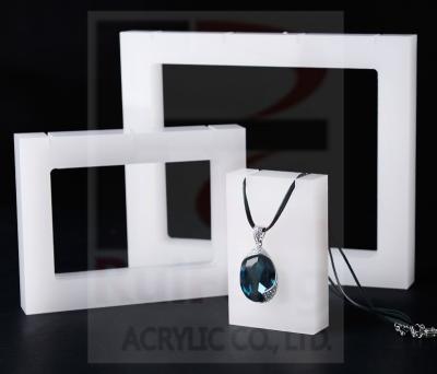 Luxury white Necklace Display, jewelry display block, Customized necklace display block