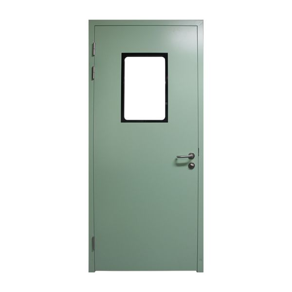 Modern Hospital Outward Opening Interior Door Particle Wood Infilled Operating Room Door