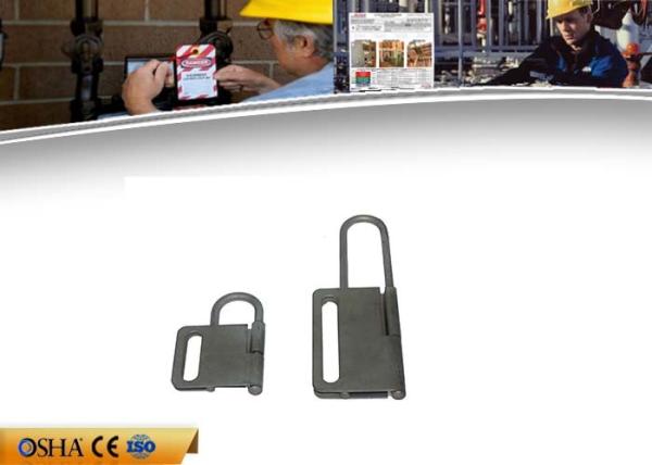 Butterfly Shape Safety Lockout Hasp , Hardened Steel Rust Coated Lock Out Hasp