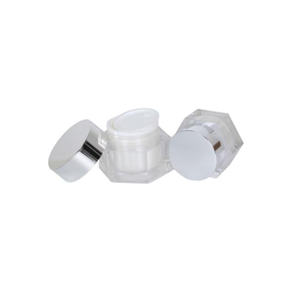 Lotion Cosmetic Dropper Bottle Hexagonal Cream Jar 50g Skincare Set
