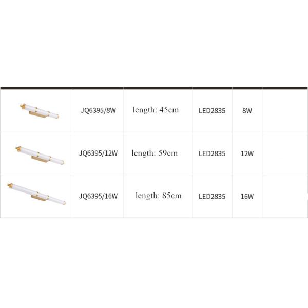 Modern Nordic Simple Led Mirror Light Bathroom Waterproof Bright Mirror Wall Lamp(WH-MR-59)