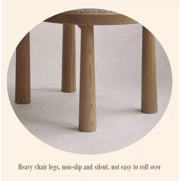 Chaises dinantes en bois de loisirs de tissu de chaise de style nordique unique de conception