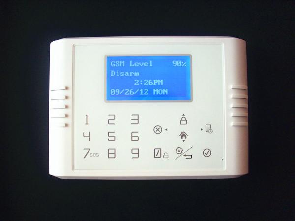 Quad-Band Dual Network Touch Keypad LCD Display Wireless Alarm System