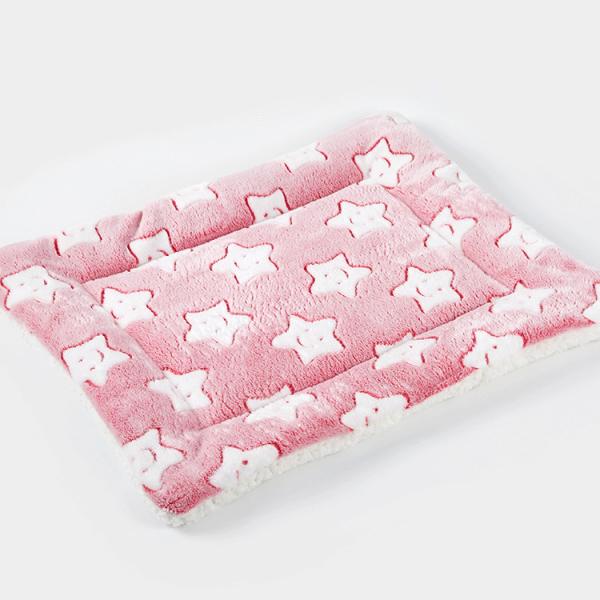 Machine Washable Pet Print Blankets Fluffy Fade Resistant Dog Mat Cover