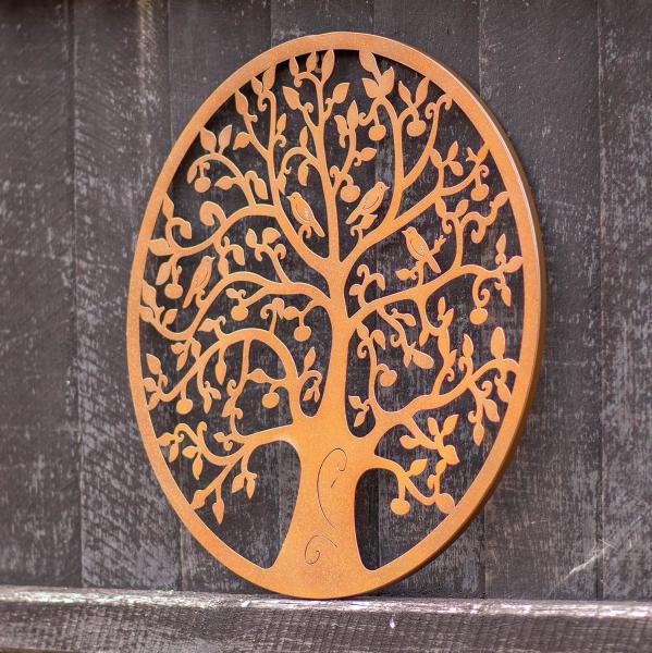 Rustic Bronze Metal Wall Art Decoration Indoors Outdoors 51cm 61cm Metal Artwork For Wall