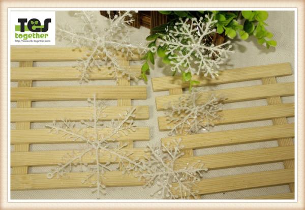Christmas Plastic Brushed Snowflakes/ Christmas Snowflakes 11CM Snowflakes/ Christmas Decorative Pendant