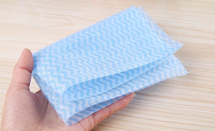 Волнистая ткань Nonwoven Spunlace зерна экологически дружелюбная для руки обтирает