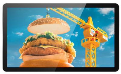 450cd/M2 43 Inch Impact Digital Signage Monitor Wall Mounted Ultra HD