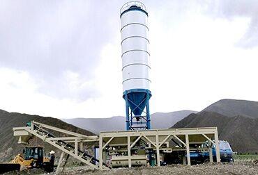High Productivity Mobile Concrete Mixing Plant , Stable Precast Concrete Plant Equipment